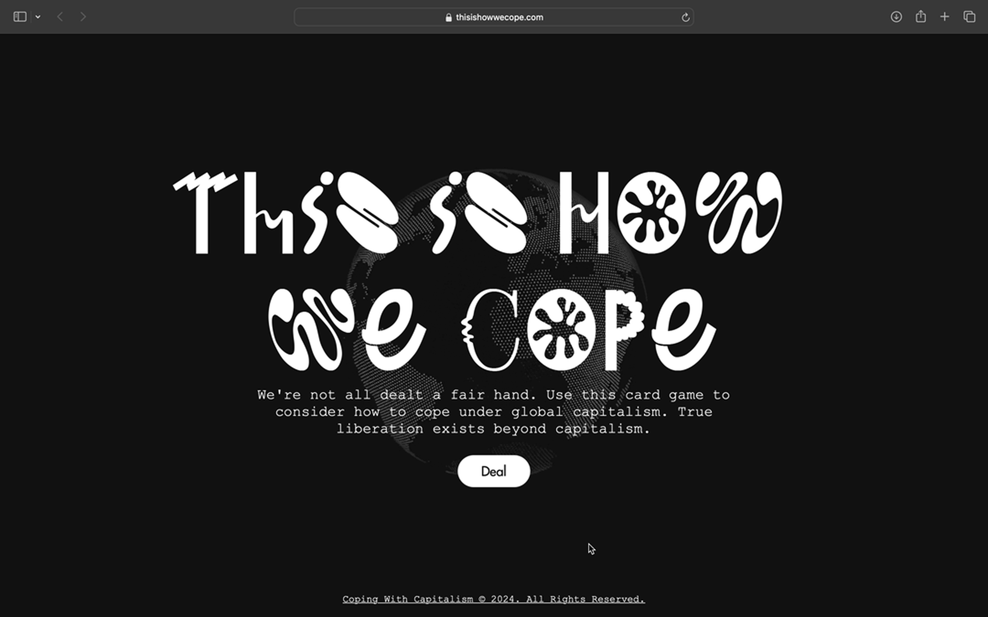 This is how we cope website preview